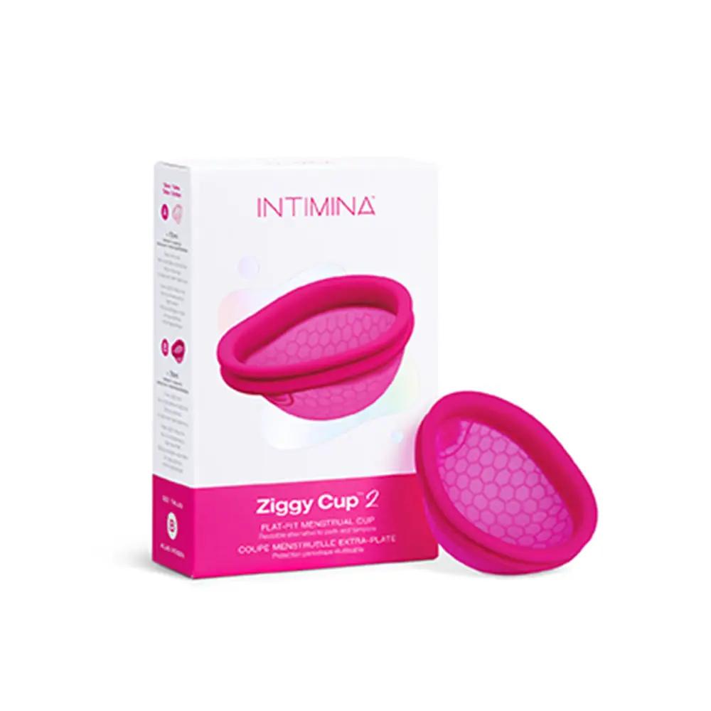 INTIMINA Ziggy Cup 2 Flat-Fit Menstrual Cup Size B by LELO