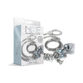 Nixie Metal Butt Plug & Handcuffs Set Silver by Global Novelties