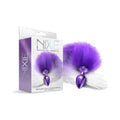 Nixie Metal Butt Plug With Ombre Tail Purple Metallic by Global Novelties
