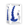 Gender X Beaded Pleasure Rechargeable Remote-Controlled Vibrating Silicone Probe Vibrator Blue by Gender X