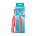 Luv Inc Op10 Orgasm Pen Rechargeable Pinpoint Vibrator with 3 Attachments Coral by Luv Inc.