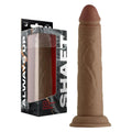 Shaft Model J: 8.5 in. Dual Density Silicone Dildo Oak by Shaft