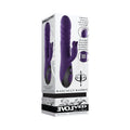Evolved Rascally Rabbit Rechargeable Thrusting Swirling Silicone Vibrator Purple by Evolved