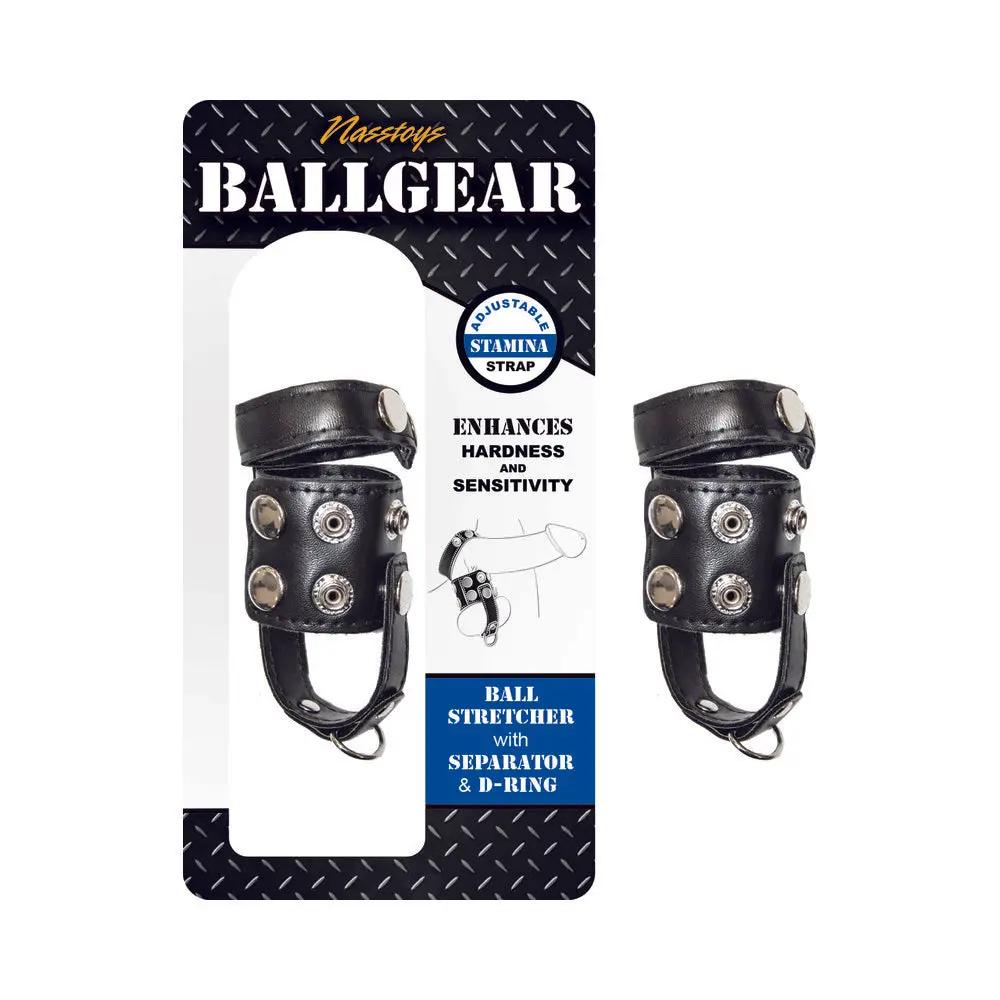 Ballgear Ball Stretcher With Separator & D-Ring - Black by Nasstoys