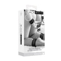 Ouch! Black & White Velcro Hogtie With Hand & Ankle Cuffs Black by Shots