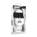 Ouch! Black & White Lace Mask With Elastic Straps Blindfold Black by Shots
