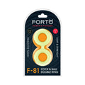 Forto F-81 Liquid Silicone Cock & Ball Double Ring Large Glow by Forto