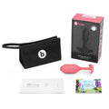 b-Vibe Snug Plug 2 Weighted Silicone Anal Plug Coral by b-Vibe