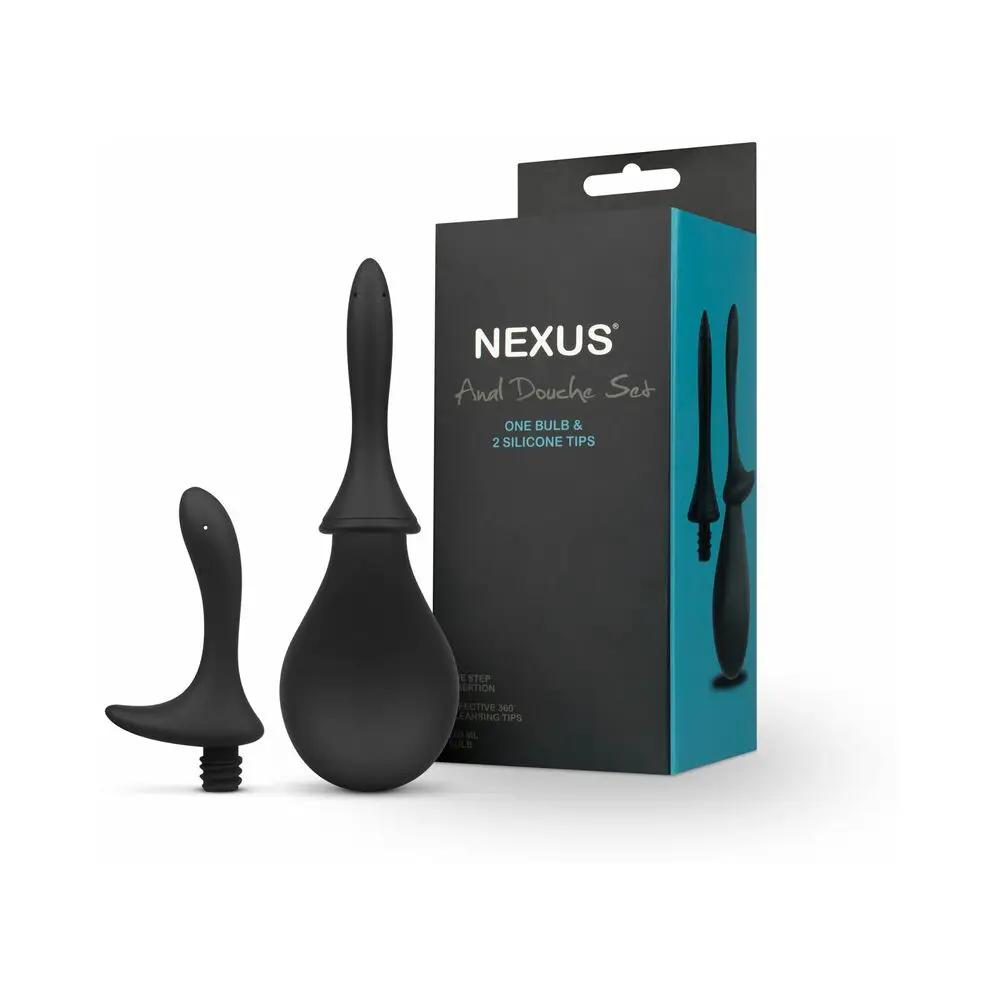 Nexus Anal Douche Set Silicone Black by Nexus