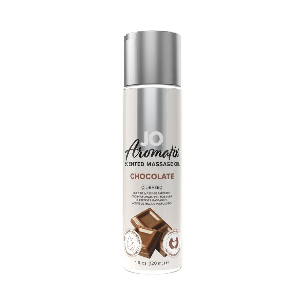 JO Aromatix Chocolate Scented Massage Oil 4 oz. by System JO