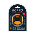 Forto F-22 Liquid Silicone Cock & Ball D-Ring Large Black by Forto