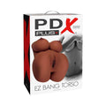 PDX Plus EZ Bang Torso Dual Entry Masturbator Brown by PDX Brands