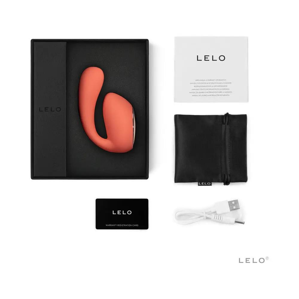 LELO IDA WAVE Rechargeable Dual Stimulator Coral Red by LELO