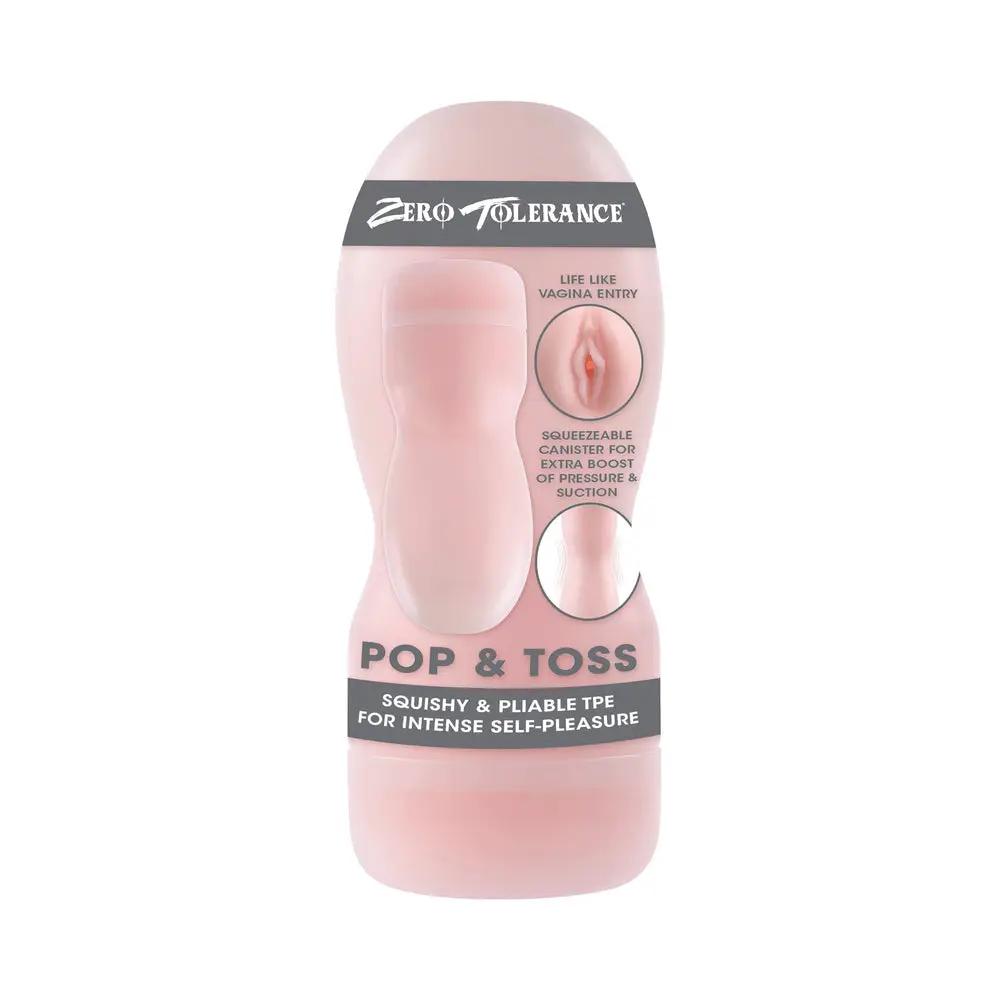 Zero Tolerance Pop & Toss Squeezable Stroker by Zero Tolerance