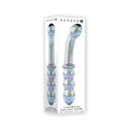 Gender X Lustrous Galaxy Wand 7.3 in. Dual-Ended Glass Dildo Multi-Color by Gender X