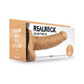 RealRock Realistic 7 in. Hollow Strap-On With Balls Tan by Shots