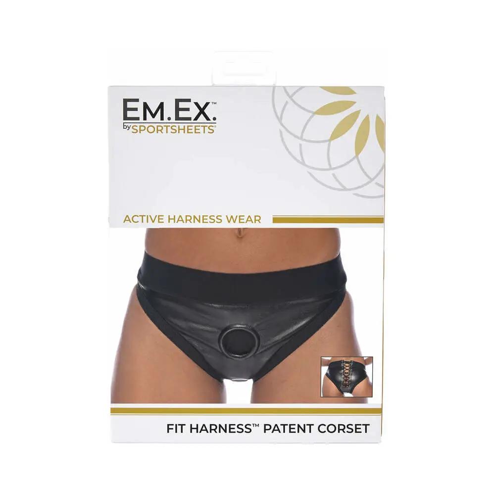 Sportsheets Em.Ex. Fit Harness Patent Corset M by Sportsheets