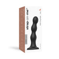 Strap-On-Me Hybrid Collection Silicone Dildo Plug Balls Black Large by Lovely Planet