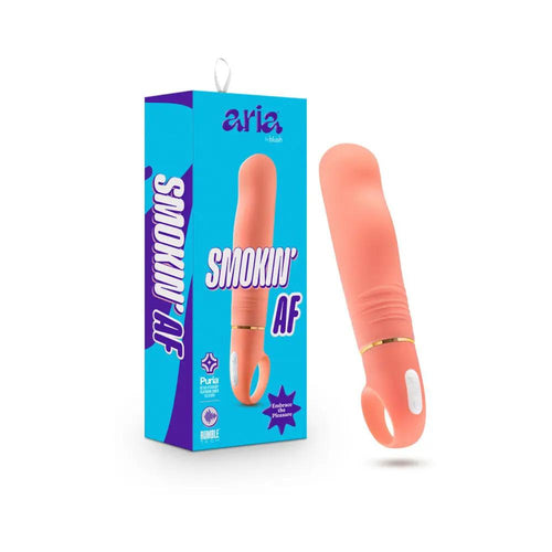 Aria Smokin' AF Silicone Vibrator Coral by Blush