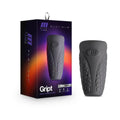 M Elite Platinum Gript Silicone Stroker Black by Blush