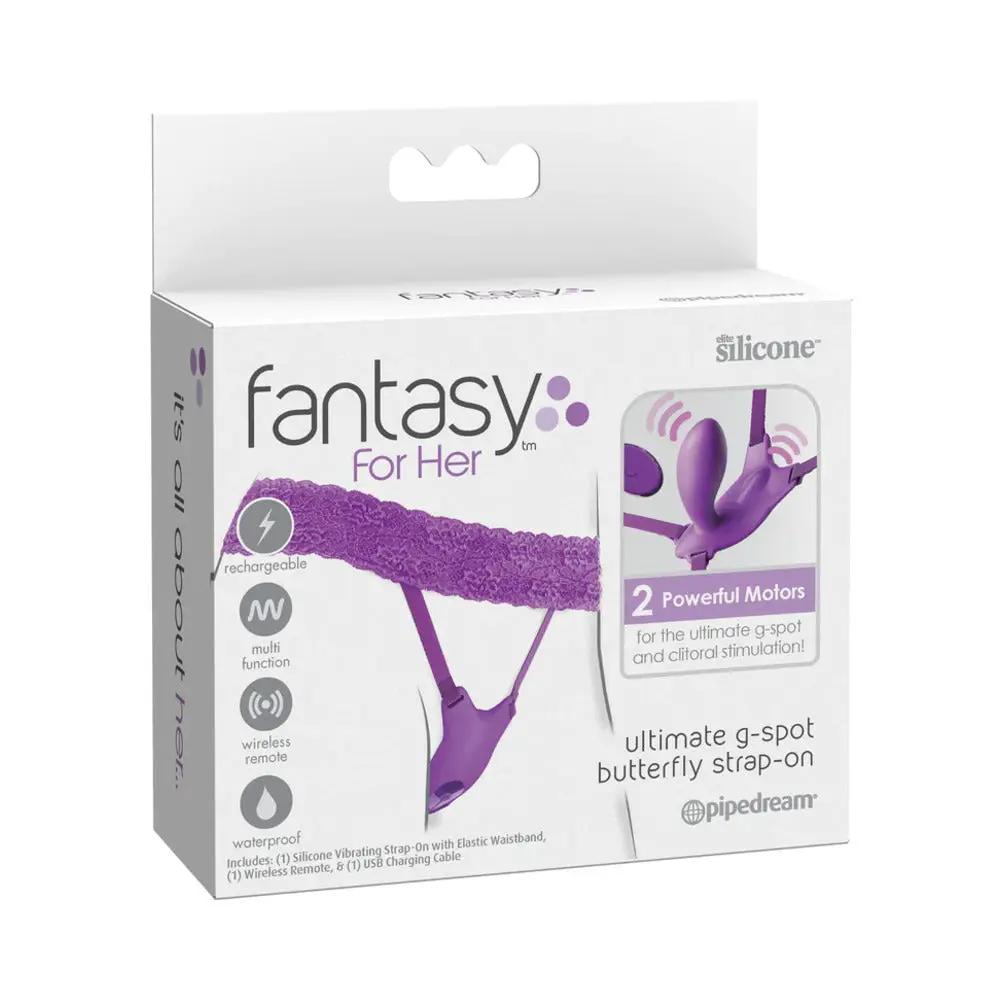 Fantasy For Her Ultimate G-Spot Butterfly Strap-On Wearable Vibrator by Pipedream