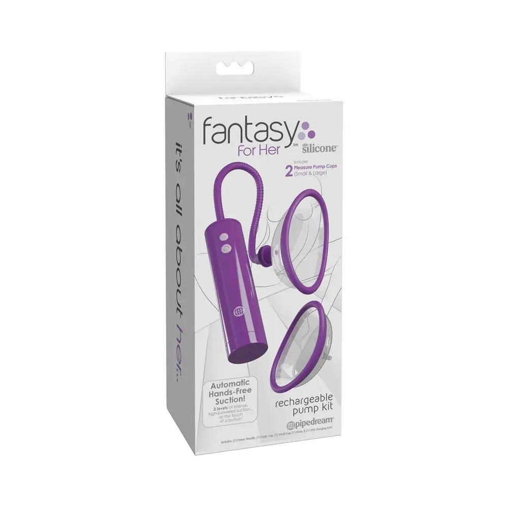 Fantasy For Her Rechargeable Pussy Pump Kit Silicone by Pipedream