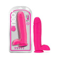 Neo 10 in. Dual Density Dildo with Balls Neon Pink by Blush