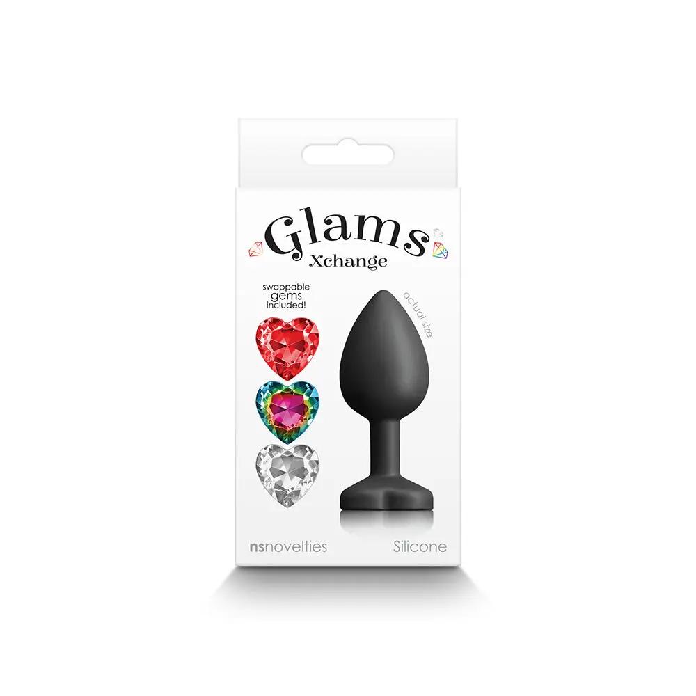 Glams Xchange Heart Anal Plug Small by NS Novelties