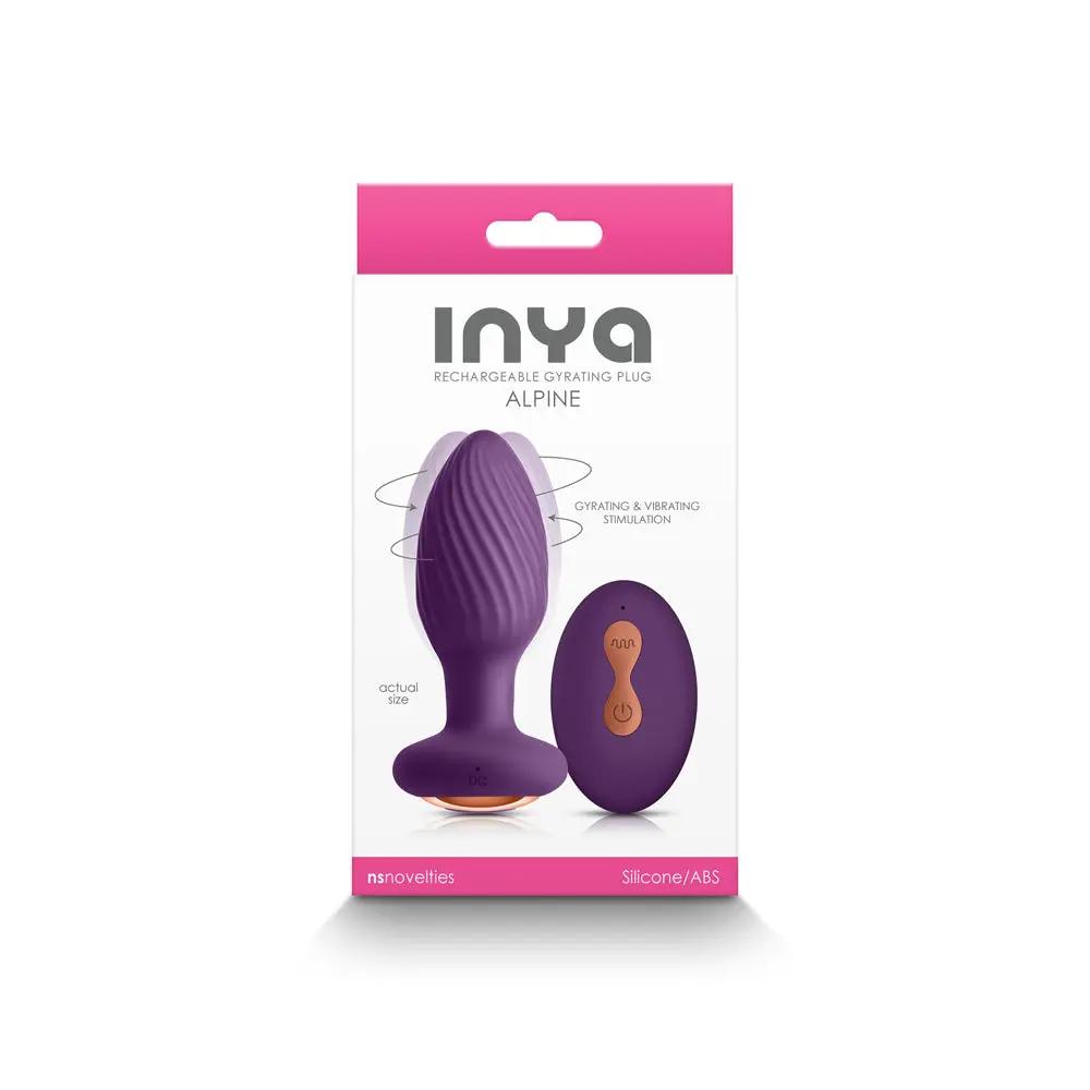 INYA Alpine Rechargeable Gyrating Plug Purple by NS Novelties
