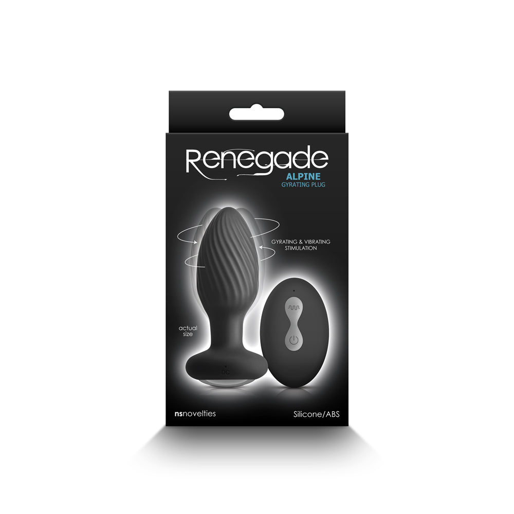 Renegade Alpine Gyrating Plug Black by NS Novelties