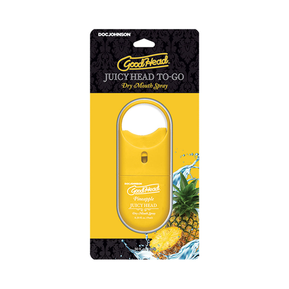 GoodHead Juicy Head Dry Mouth Spray To-Go Pineapple .30 oz. by Doc Johnson