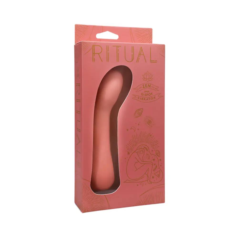 RITUAL Zen Rechargeable Silicone G-Spot Vibrator Coral by Doc Johnson