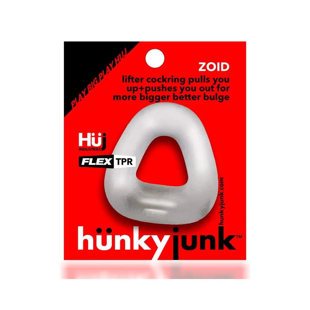 Hunkyjunk Zoid Trapezoid Lifter Cockring Clear Ice by Oxballs