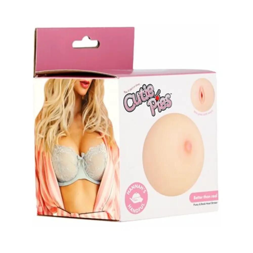 CutiePies Hannah's Handful Boobie Stroker Beige by BMS