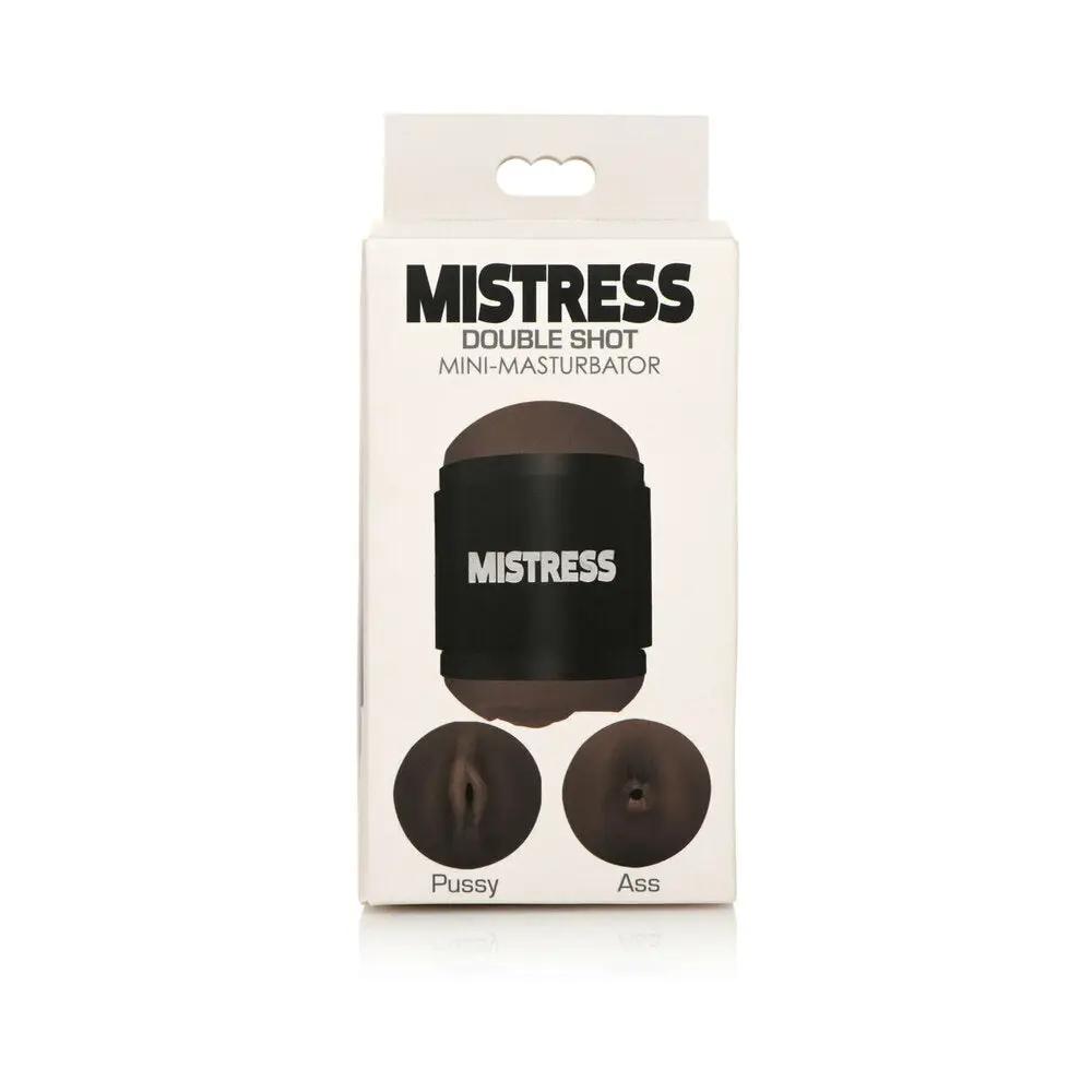 Curve Toys Mistress Double Shot Mini Masturbator Pussy & Ass Dark by Curve Novelties