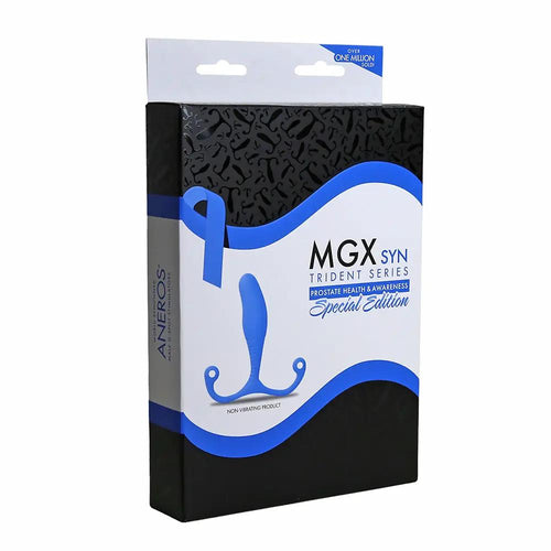 Aneros Trident Series MGX Syn Prostate Stimulator Special Edition Blue by Aneros