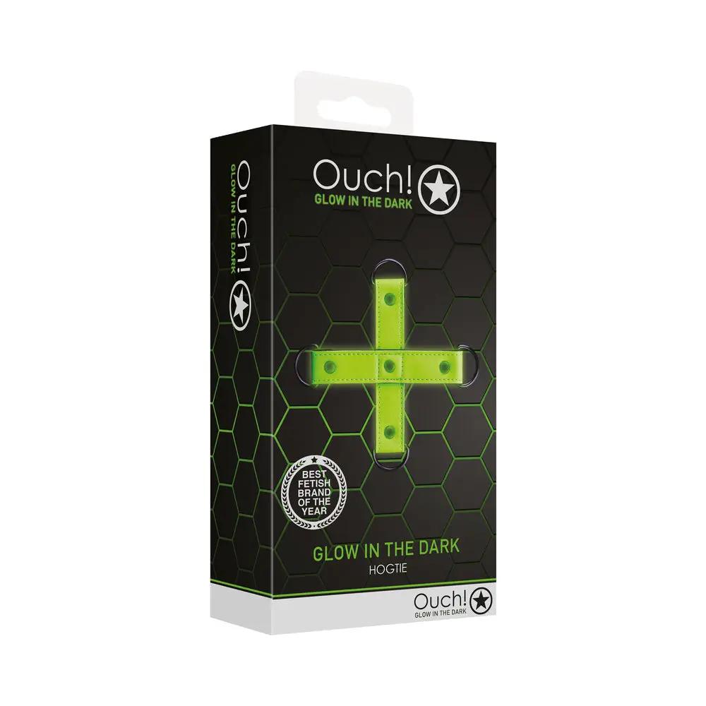 Ouch! Glow in the Dark Hogtie Neon Green by Shots