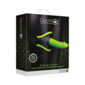 Ouch! Glow in the Dark Thigh Strap-On Harness With 5 in. Silicone Dildo Neon Green by Shots