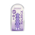 RealRock Crystal Clear Curvy 5.5 in. Dildo/Plug Purple by Shots