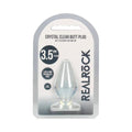 RealRock Crystal Clear 3.5 in. Anal Plug Clear by Shots