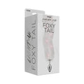 Foxy Tail Light Up Faux Fur Butt Plug With Multicolored Light Pattern White by Hott Products