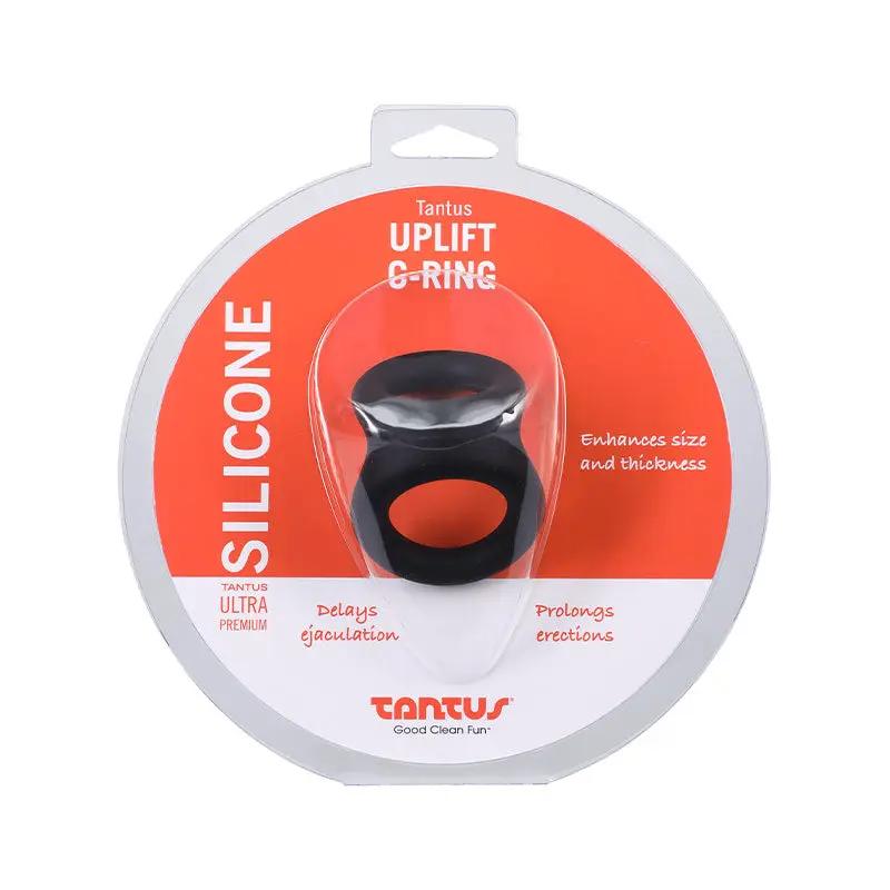 Tantus Uplift C-Ring Cock and Ball Sling Black by Tantus