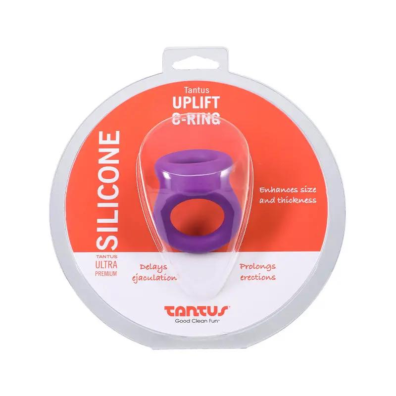 Tantus Uplift C-Ring Cock and Ball Sling Purple by Tantus