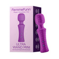FemmeFunn Ultra Wand Mini Rechargeable Flexible Textured Silicone Vibrator Purple by FemmeFunn