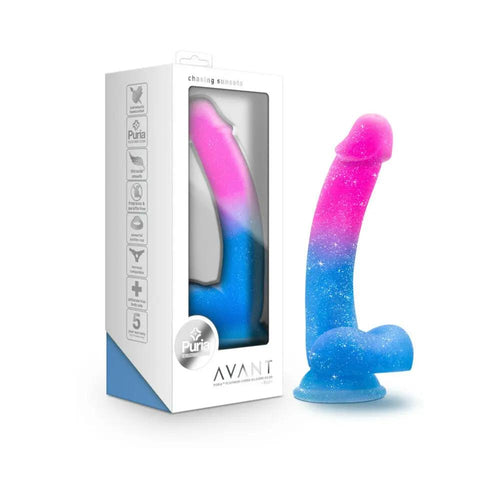 Avant Chasing Sunsets 7.75 in. Silicone Dildo with Balls Mermaid by Blush