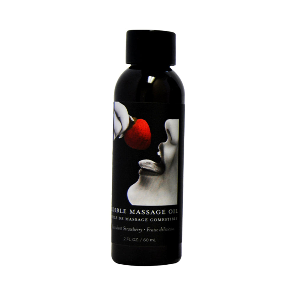 Earthly Body Edible Massage Lotion Strawberry 2 oz. by Earthly Body