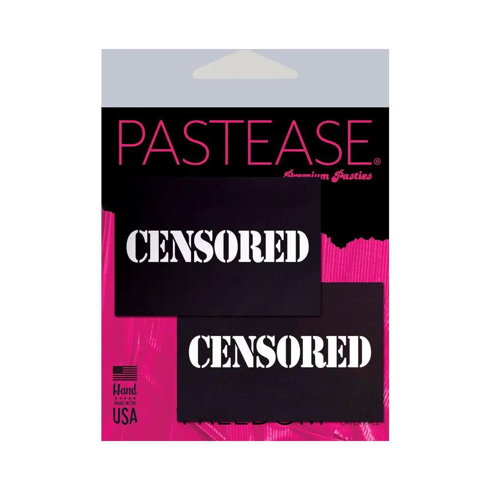 Pastease Censored: Black Censor Bars Nipple Pasties by Pastease