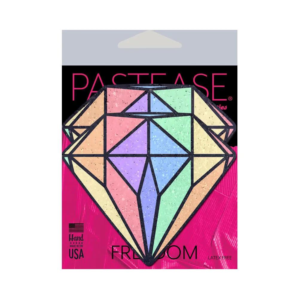 Pastease Gem: Pastel Rainbow Diamond Nipple Pasties by Pastease