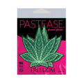 Pastease Indica Pot Leaf: Green Weed Nipple Pasties by Pastease