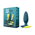 ROMP Bass Rechargeable Silicone Vibrating Anal Plug Dark Green by Romp